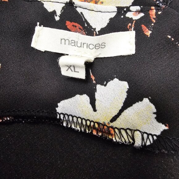 BOGO🎀Maurices floral tank with ruffle sleeves- Sz XL - Picture 4 of 4